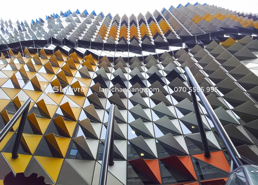 corrugated metal panel, decorative metal ceiling, Metal Cladding Panels, aluminium cladding, aluminium facade panel, facade panel, curtain wall, Facade Architecture, mặt dựng Facade, vách dựng Facade
